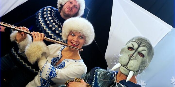 Musiker in Kostümen